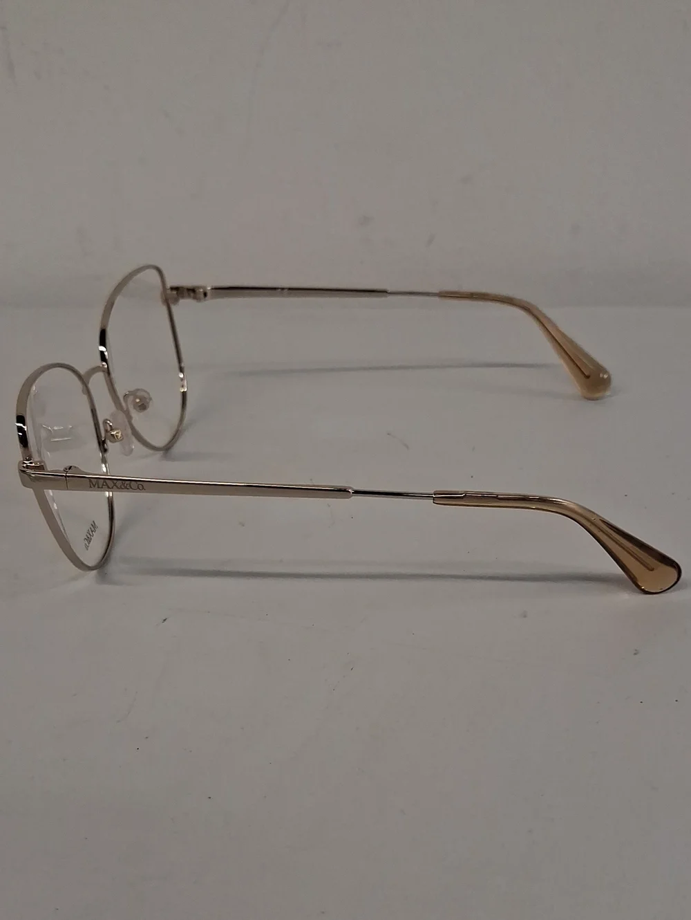 NWOT Rxable Womens Max & Co. MO5018 Eyeglass Frames Gold